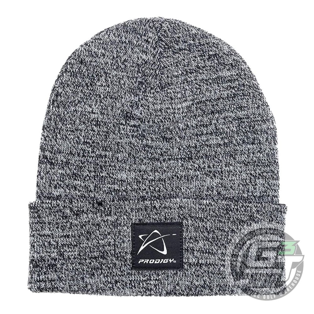 Prodigy Disc Apparel Heather Gray Prodigy Star Logo Knit Beanie Winter Disc Golf Hat