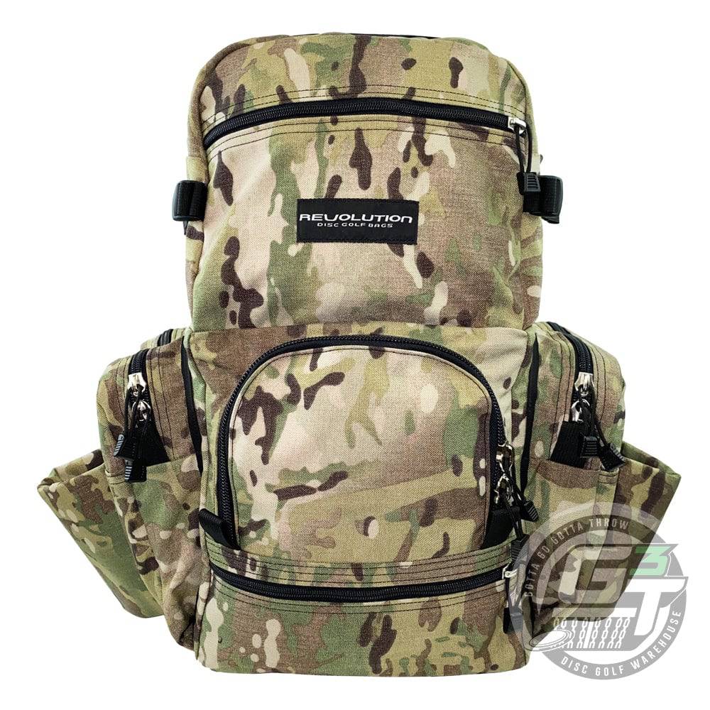 Revolution Disc Golf Bag MultiCam / MultiCam / MultiCam Revolution Dual Pack Backpack Disc Golf Bag