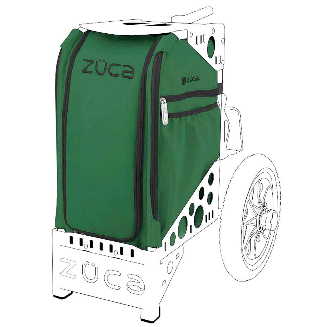 ZUCA Cart Emerald (Dark Green) - Includes Matching Accessory Pouch ZUCA Disc Golf Cart Replacement Bag